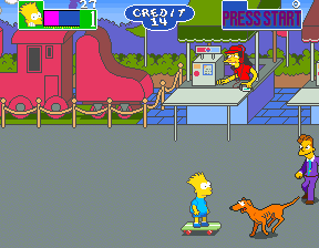 The Simpsons (2 Players World, set 1) Screenthot 2